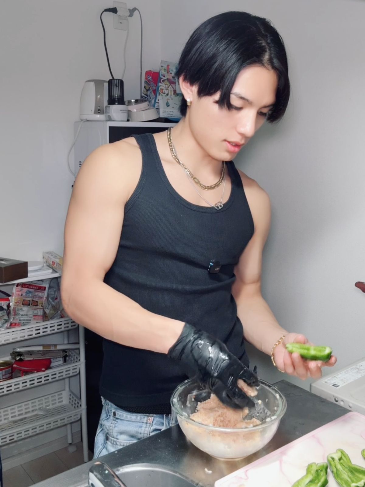 肉詰めピーマン